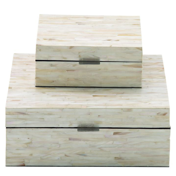 Leeja 2 Piece Mother Of Pearl Inlay Decorative Box Set Reviews