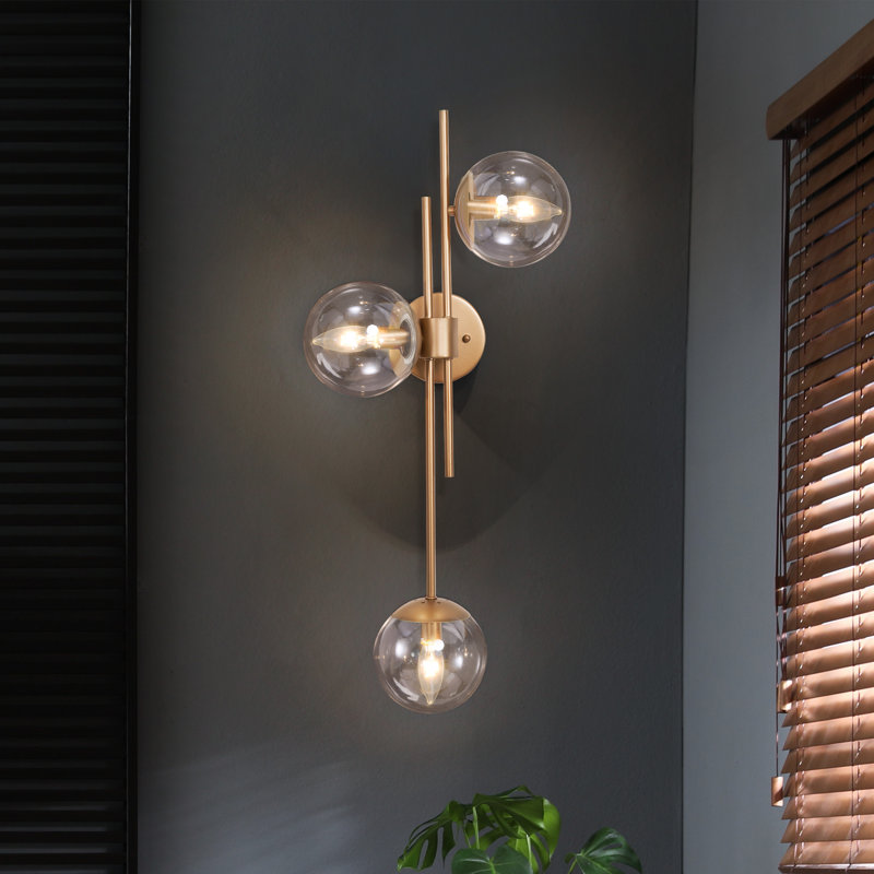 Penovich 3 - Light Dimmable Armed Sconce Finish: Champagne Gold