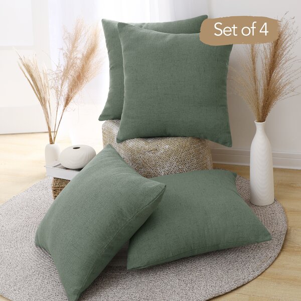 45 x 45 Cm Scatter Box Wilde Velour Piped Feather Filled Cushion