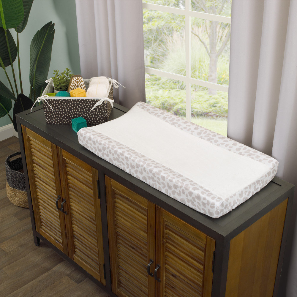 Gemma Violet Jungle Gym Cheetah Print Changing Pad Cover Wayfair