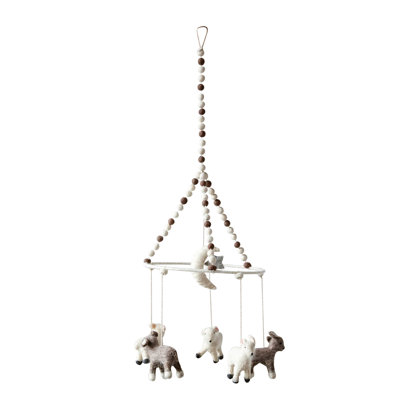 Greyleigh Mineola Wool Baby Lamb Animal Mobile Reviews Wayfair Ca