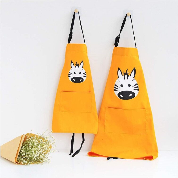 Pack of 2 Lovely Animal Parent and Child Apron,Cute Apron Kid Apron 