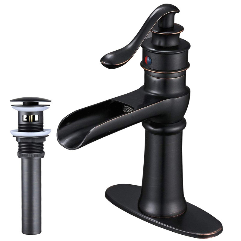 Dfi Oil Rubbed Bronze Bathroom Sink Faucet Waterfall Single Handle One Hole Lavatory Deck Mount Commercial Reviews