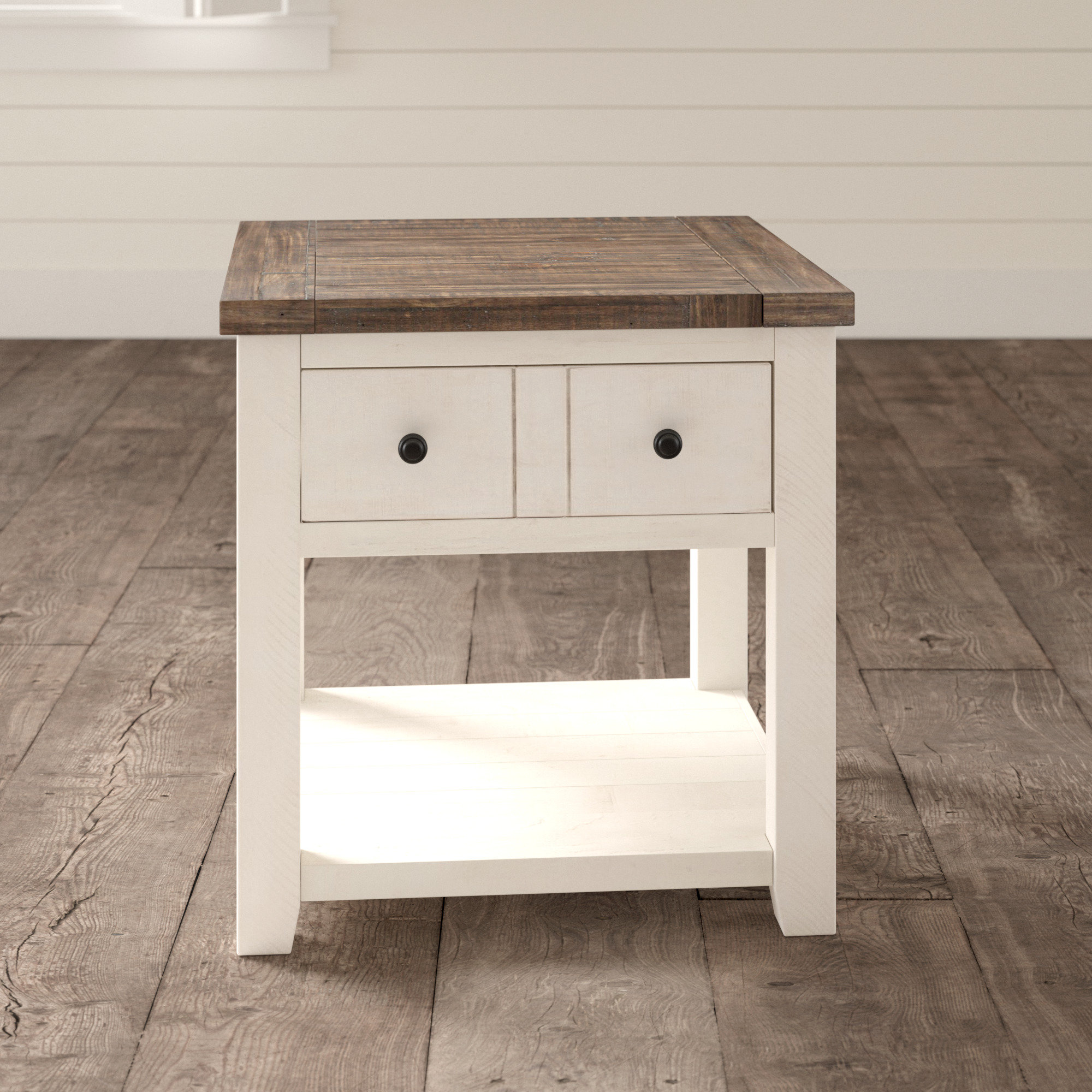 Westhoff Solid Wood End Table With Storage Reviews Birch Lane