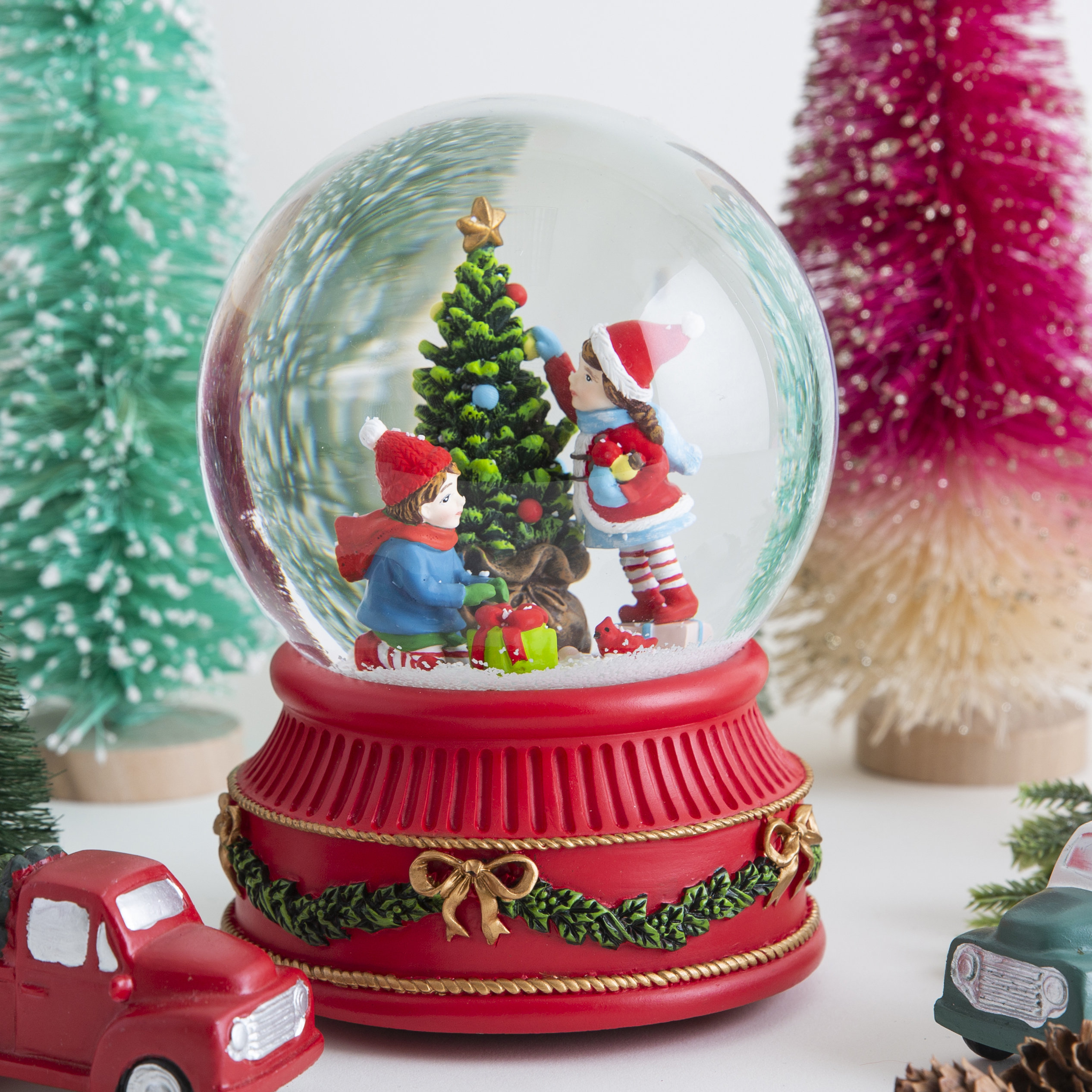 The Holiday Aisle Kids Christmas Tree Snow Globe Reviews Wayfair
