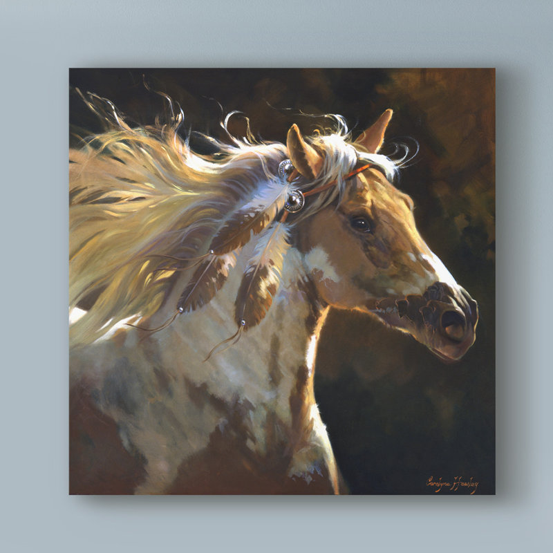Millwood Pines Spirit Horse Acrylic Painting Print On Wrapped