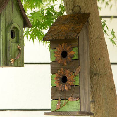 Hanging Wooden Garden 12 In X 5 In X 4 In Birdhouse Reviews