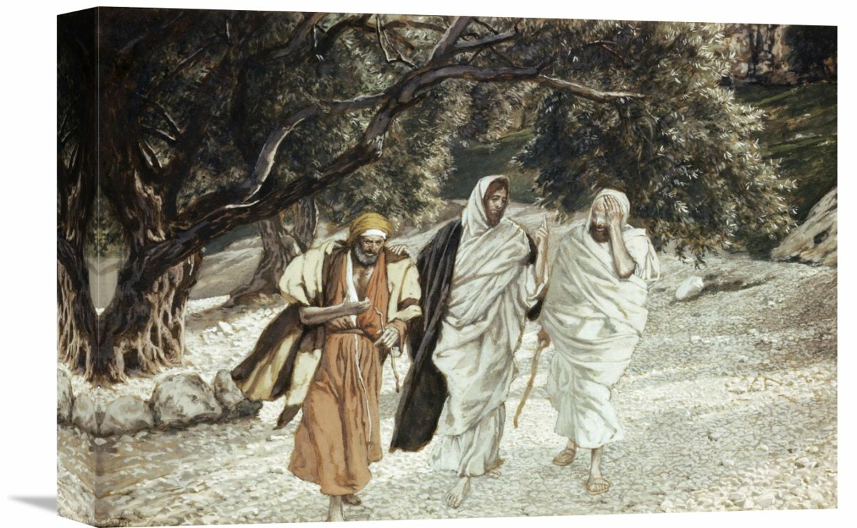 Global Gallery Disciples On The Road To Emmaus by James Tissot - Print ...