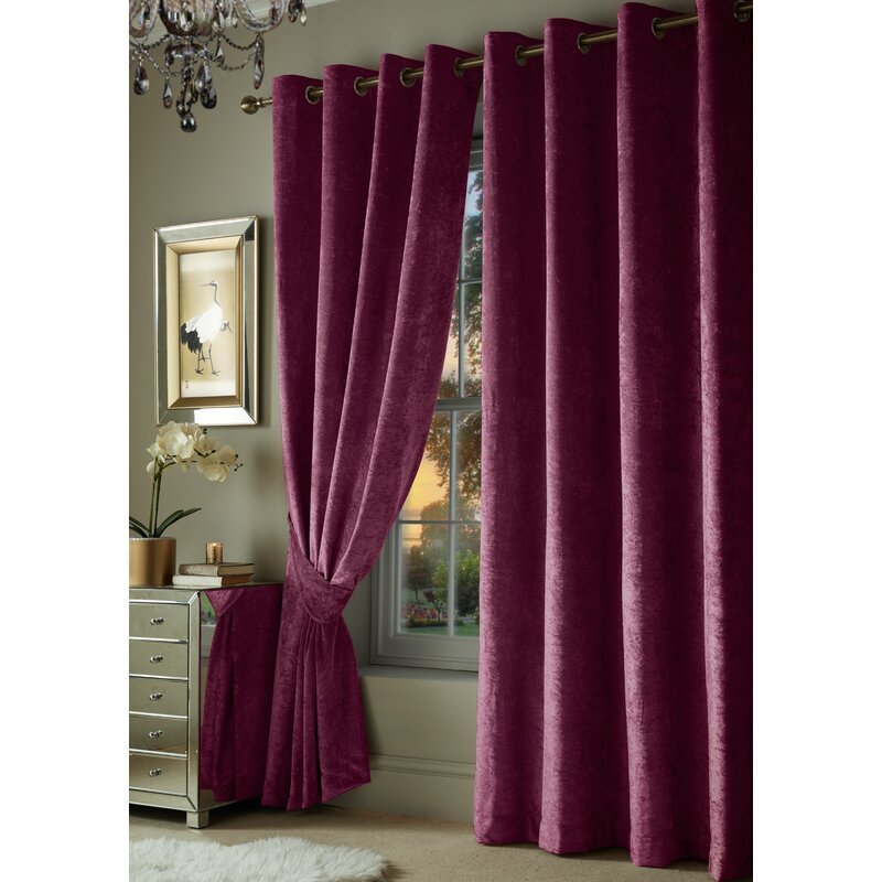 Living Velvet Top Curtain 228 X 228 Red / .curtain living ...