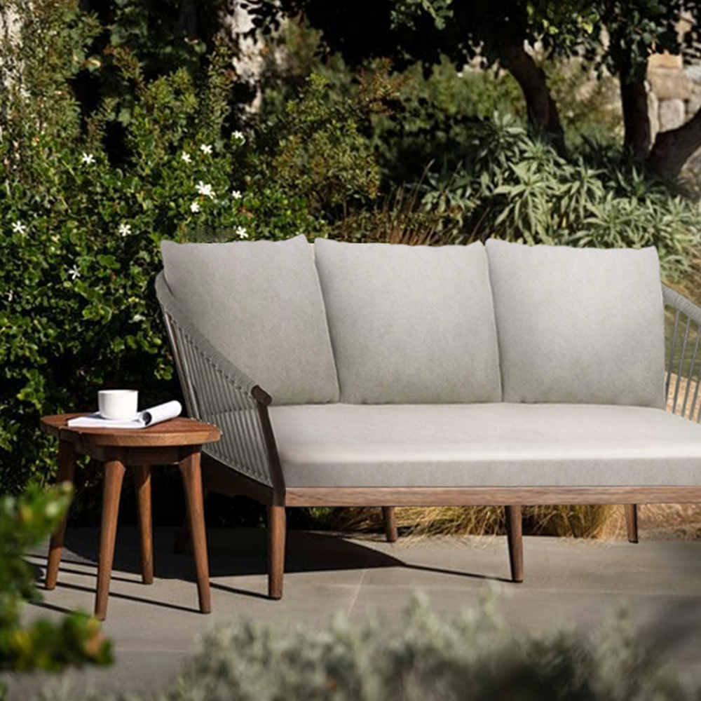 Corrigan Studio® Ivanne 2 Piece Rattan Sofa Seating Group with Cushions