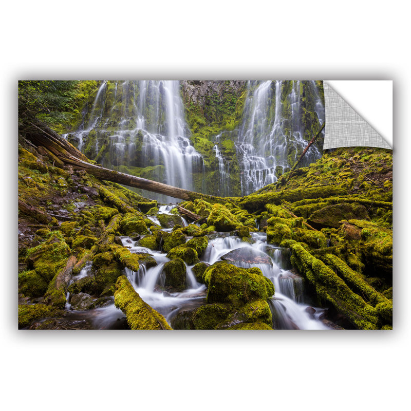 East Urban Home Proxy Falls Oregon 1 Removable Wall Decal Wayfair