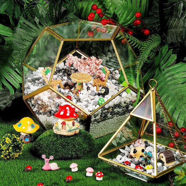 10x Dollhouse Bonsai Garden Landscape Little Mouse Micro Ornament DIY Decor
