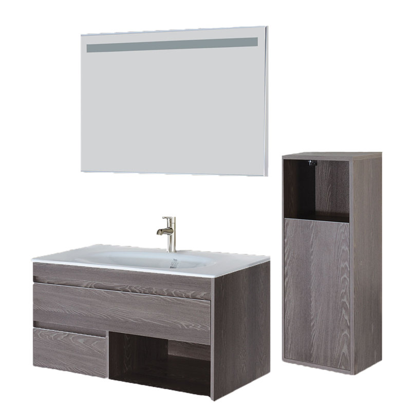 Orren Ellis Kibler 47 Wall Mounted Single Bathroom Vanity Set With Mirror Wayfair