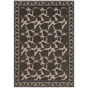 Martha Stewart Peony Light Brown/Tan Area Rug