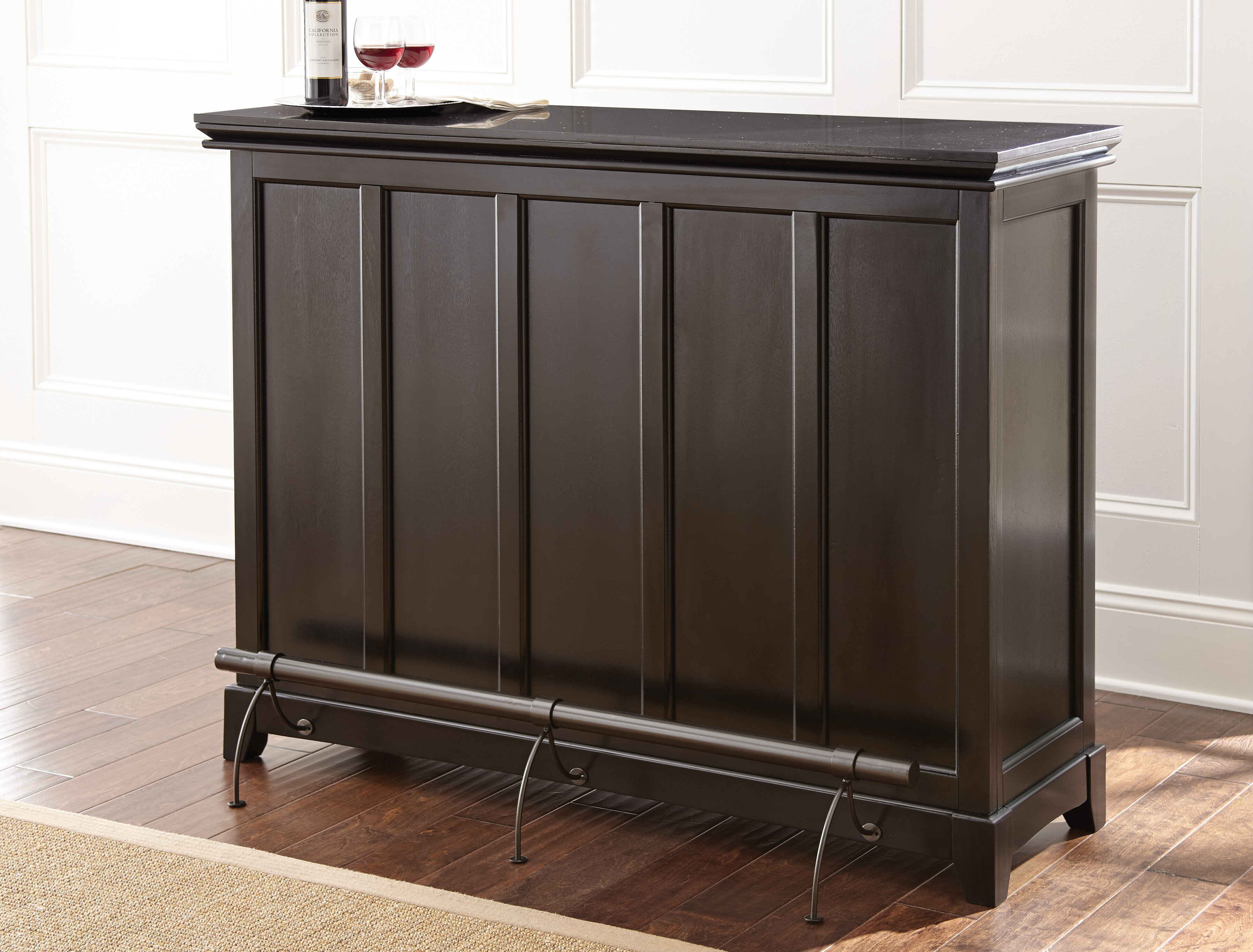 Darby Home Co Groveland Bar With Wine Storage Reviews Wayfair