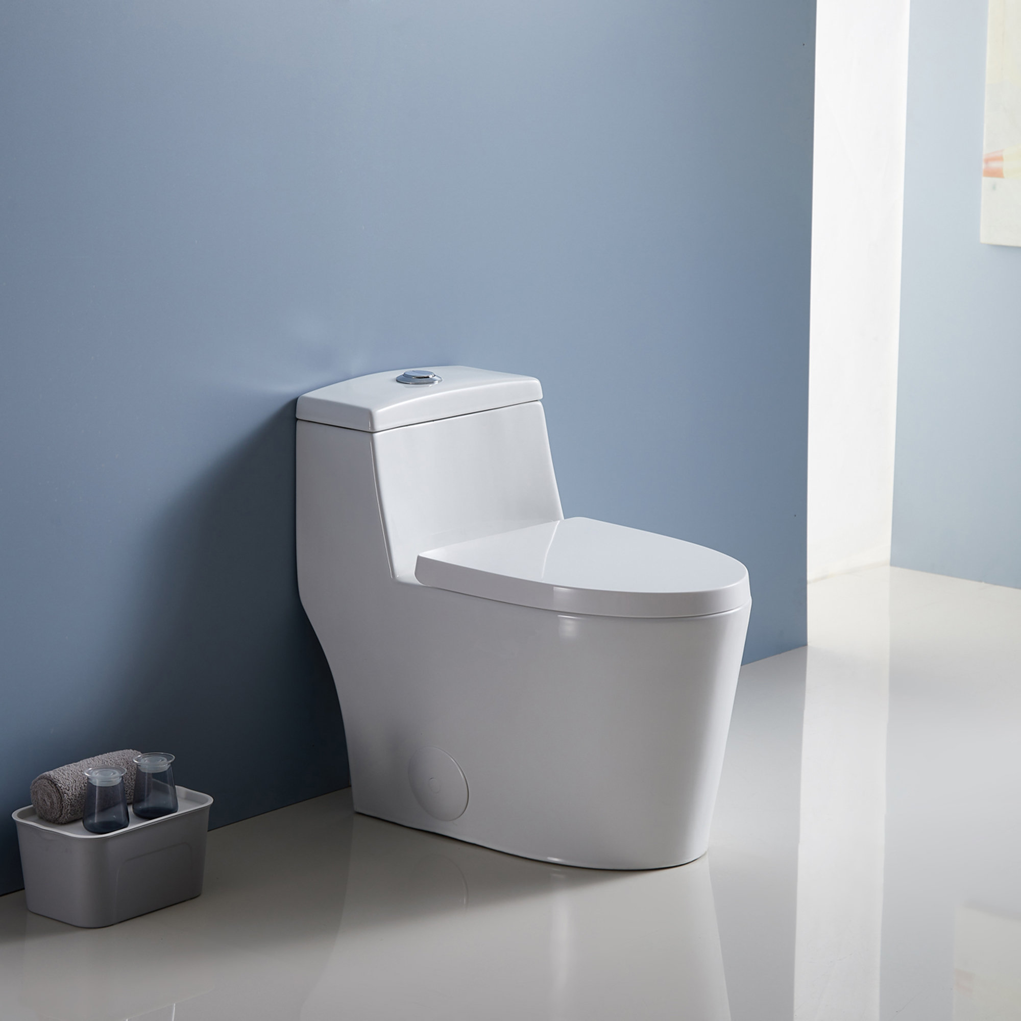 Eridanus DualFlush Elongated OnePiece Toilet (Seat Included) Wayfair