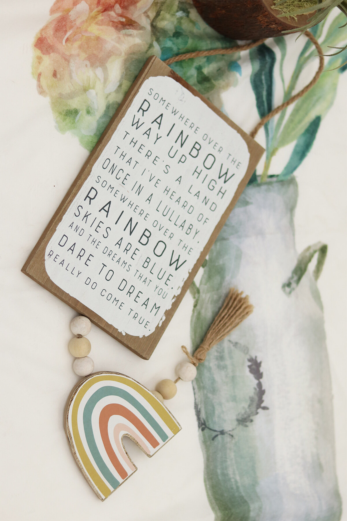 Dakota Fields Somewhere Over The Rainbow Way Up High Decorative Wall Decor Wayfair