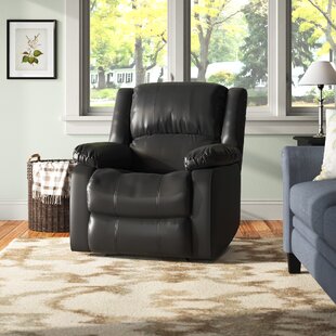 black fabric rocker recliner