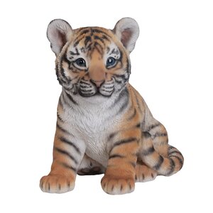 Sitting Tiger Cub Figurine