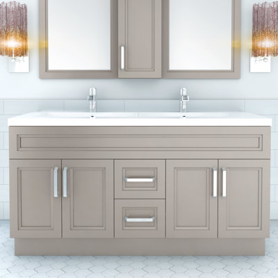 Urban 60 Double Bathroom Vanity Set Cutler Kitchen Bath Finish