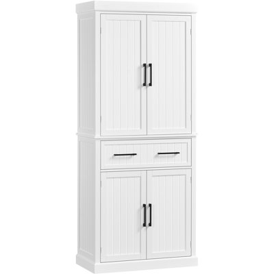 (Incomplete 1/2)Annalynne 72.5? H Kitchen Pantry Cabinet with Doors, a Drawer and Adjustable Shelves