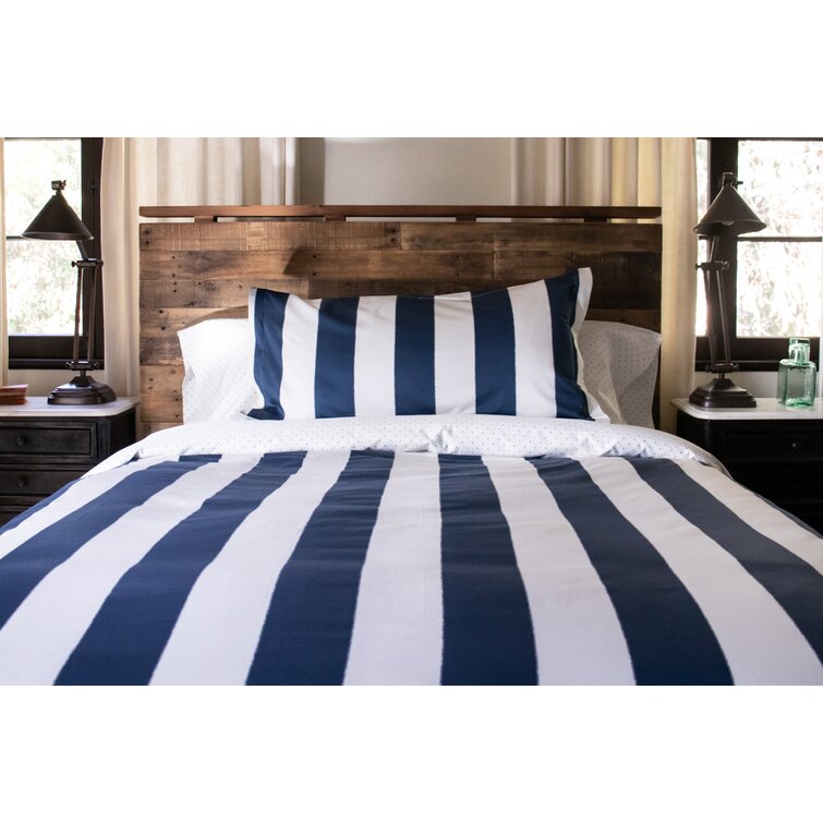 Best Bedding Collection With Extra Deep Wall 1000TC Navy Blue Stripe Select Item 