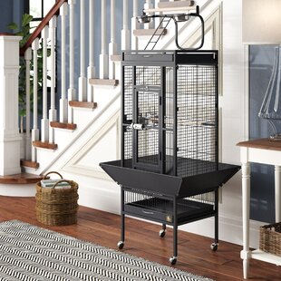 large standing bird cage