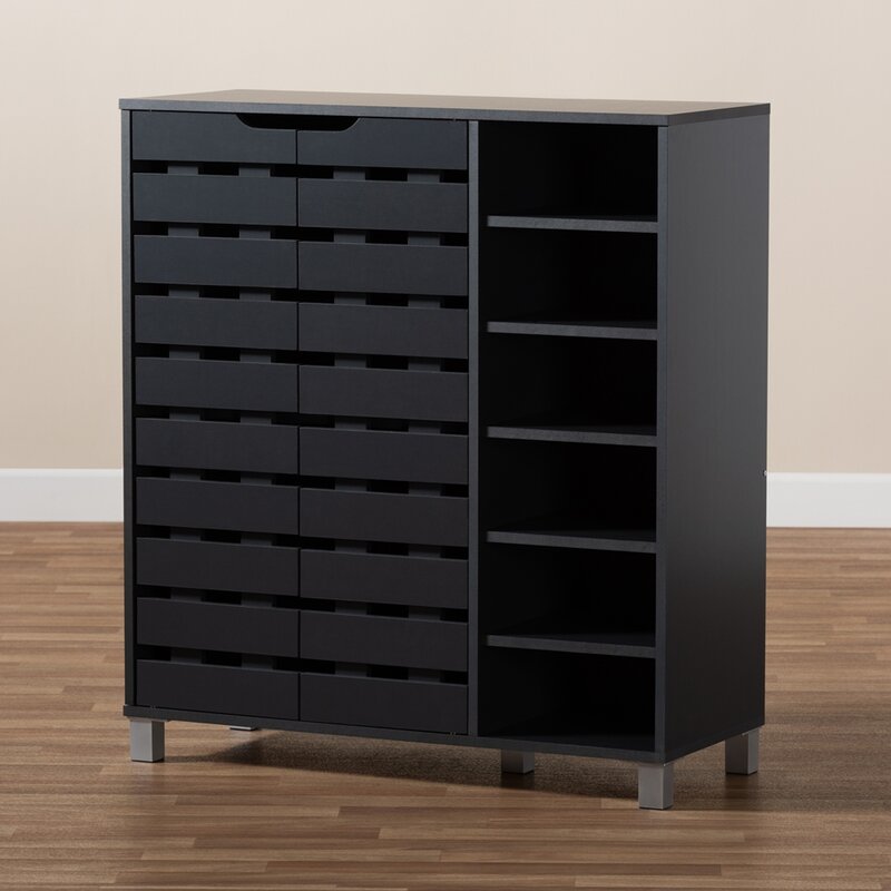 Latitude Run Shirley 24 Pair Shoe Storage Cabinet Wayfair