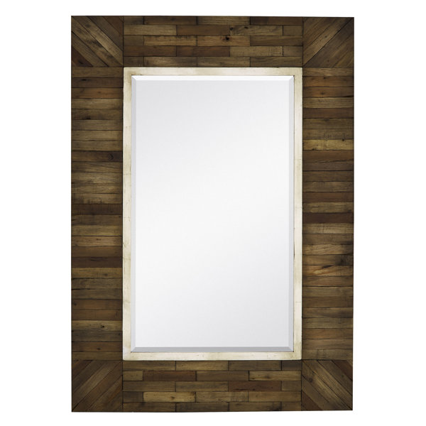 Majestic Mirror With Country Style Natural Wood Frame Wayfair