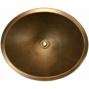 Go to store & view more images Linkasink Smooth Metal Oval Undermount Bathroom Sink