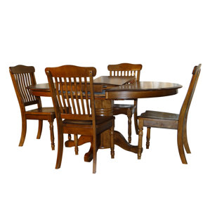 Rivoli Vintage Oak 5 Piece Extendable ..