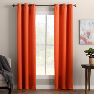 curtains orange