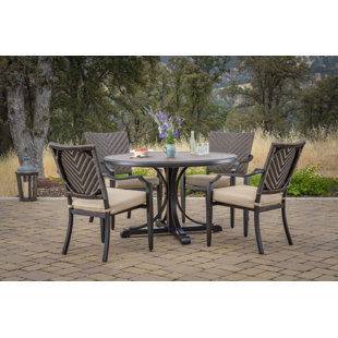 Go to store & view more images Bonny 5 Piece Sunbrella Dinning Set by Bloomsbury Market
