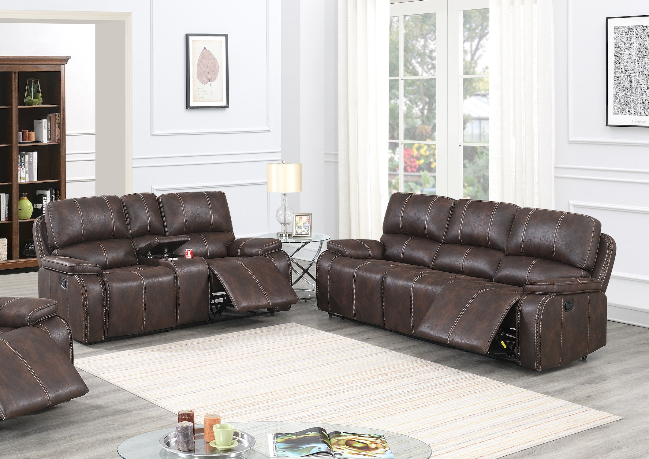Red Barrel Studio® 2 Piece Faux Leather Reclining Living Room Set Wayfair