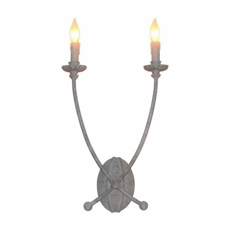 Poppe 2-Light Candle Wall Light