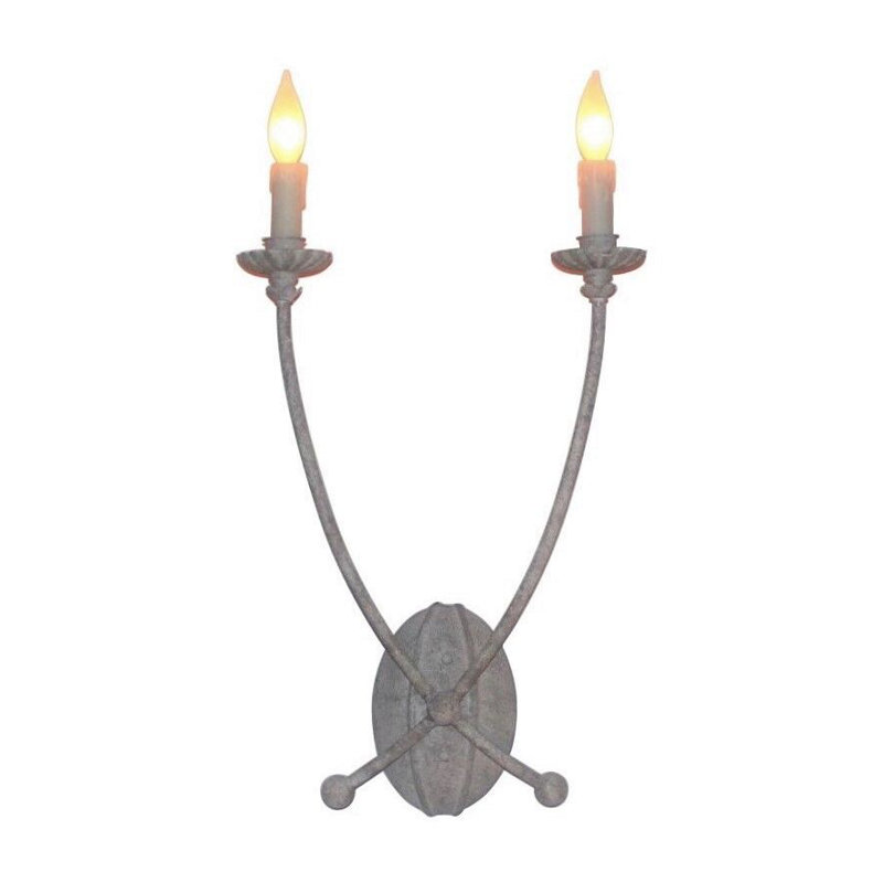 Poppe 2-Light Candle Wall Light