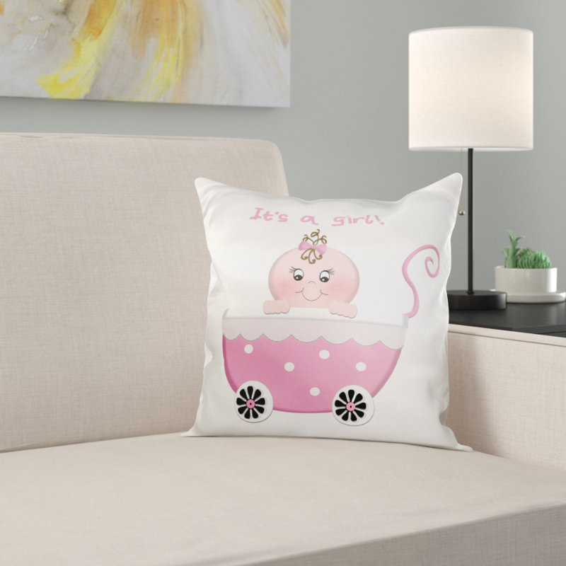 East Urban Home Cute Polka Dot Its A Girl Baby Buggy Stroller