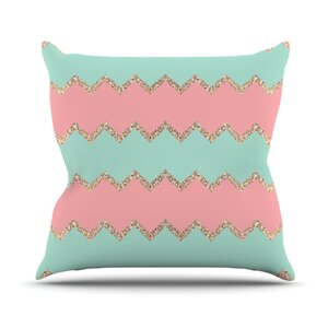 Avalon Chevron by Monika Strigel Throw Pillow