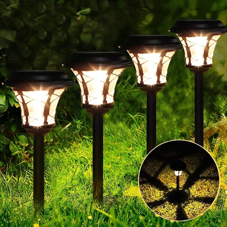 Cold White LED Landscape Lighting Solar Powered Outdoor Lights Garden Lights for Pathway Walkway Patio Yard & Lawn Outdoor Solar Light 10 Pack Stainless Steel Outdoor Solar Lights Waterproof