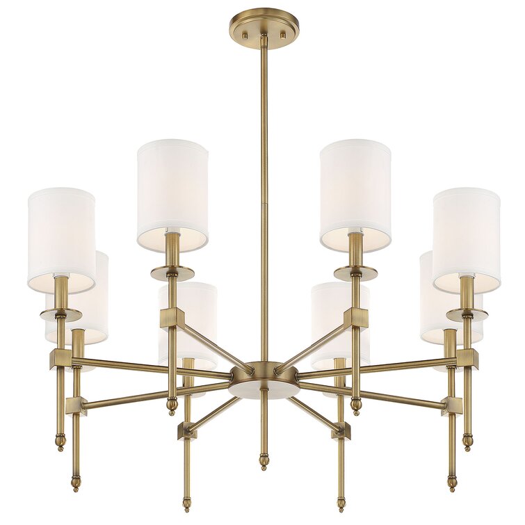 Keeling 8 - Light Shaded Classic / Traditional Chandelier