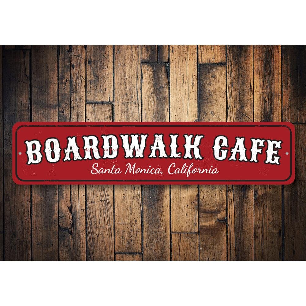 Lizton Sign Shop Inc Boardwalk Cafe Custom Aluminum Sign Wayfair