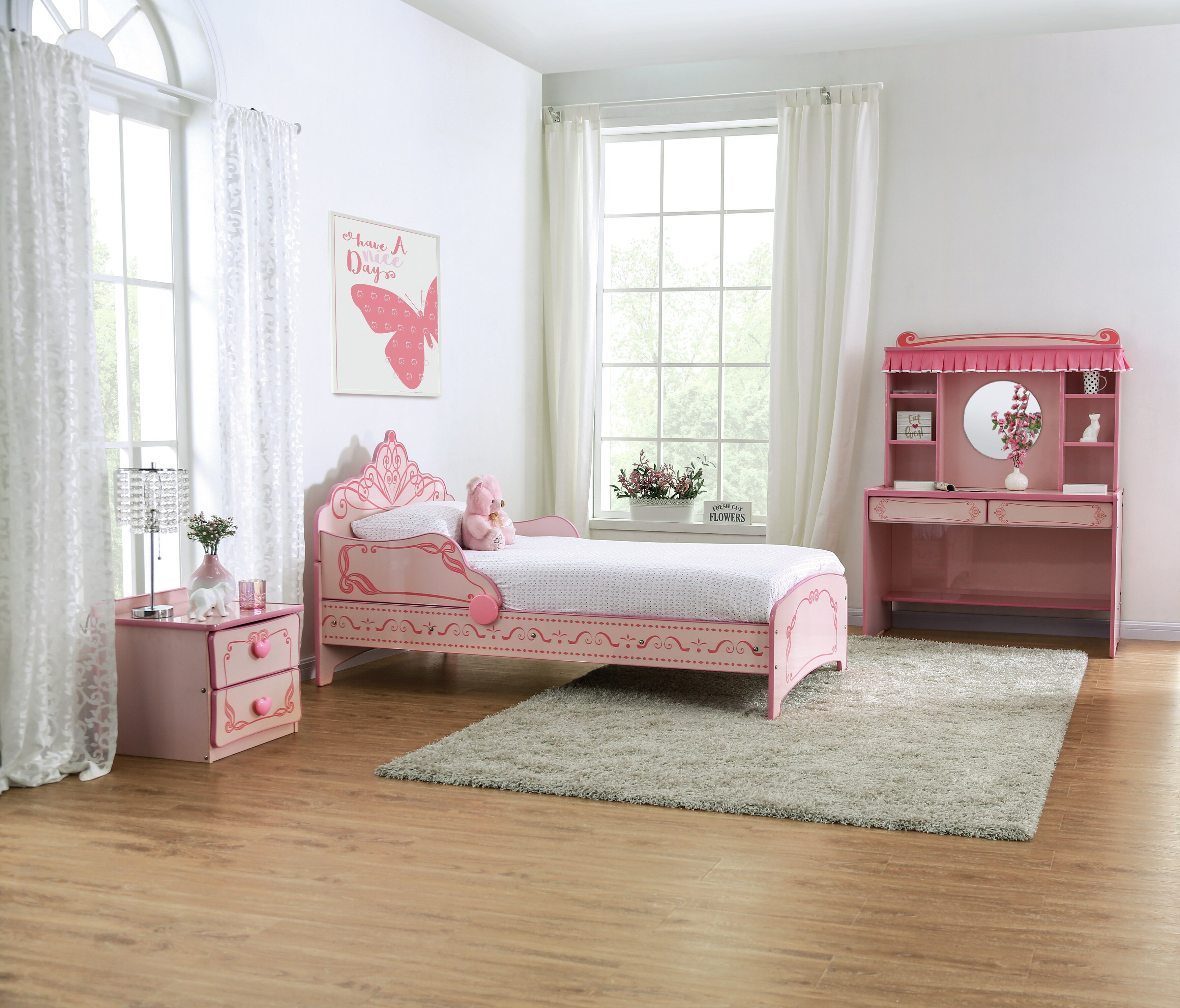 princess twin bedroom set