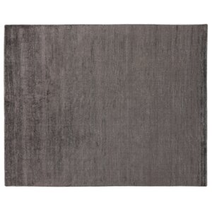 Duo Hand-Loomed Wool/Silk Dark Gray/Silver Area Rug