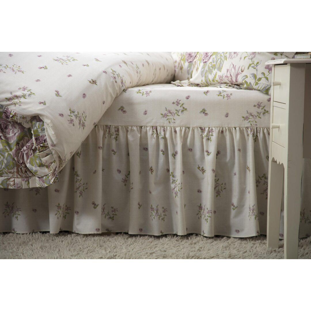 Rose Boutique 150 Thread Count Bed Valance white