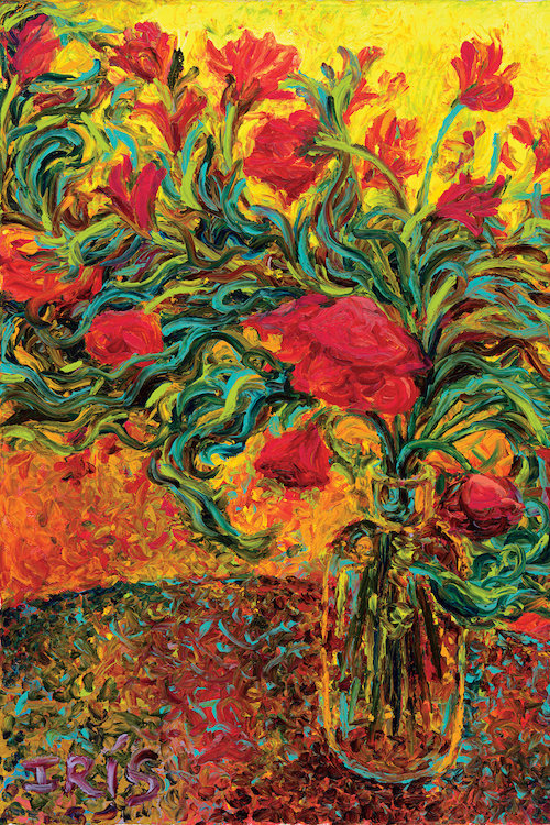 Red Barrel Studio Iris Scott Watts On Neon Paint Painting Print