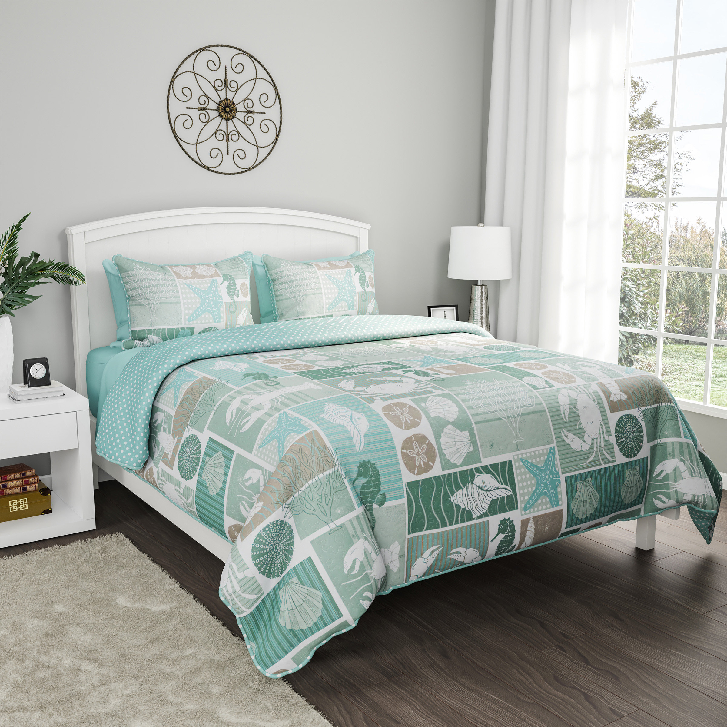 Highland Dunes Cureton Reversible Quilt Set Reviews Wayfair