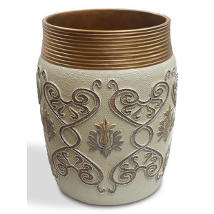 Go to store & view more images Sweet Home Collection Savoy Waste Basket