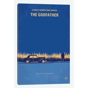 'The Godfather Minimal Movie Poster' Advertisement on Wrapped Canvas
