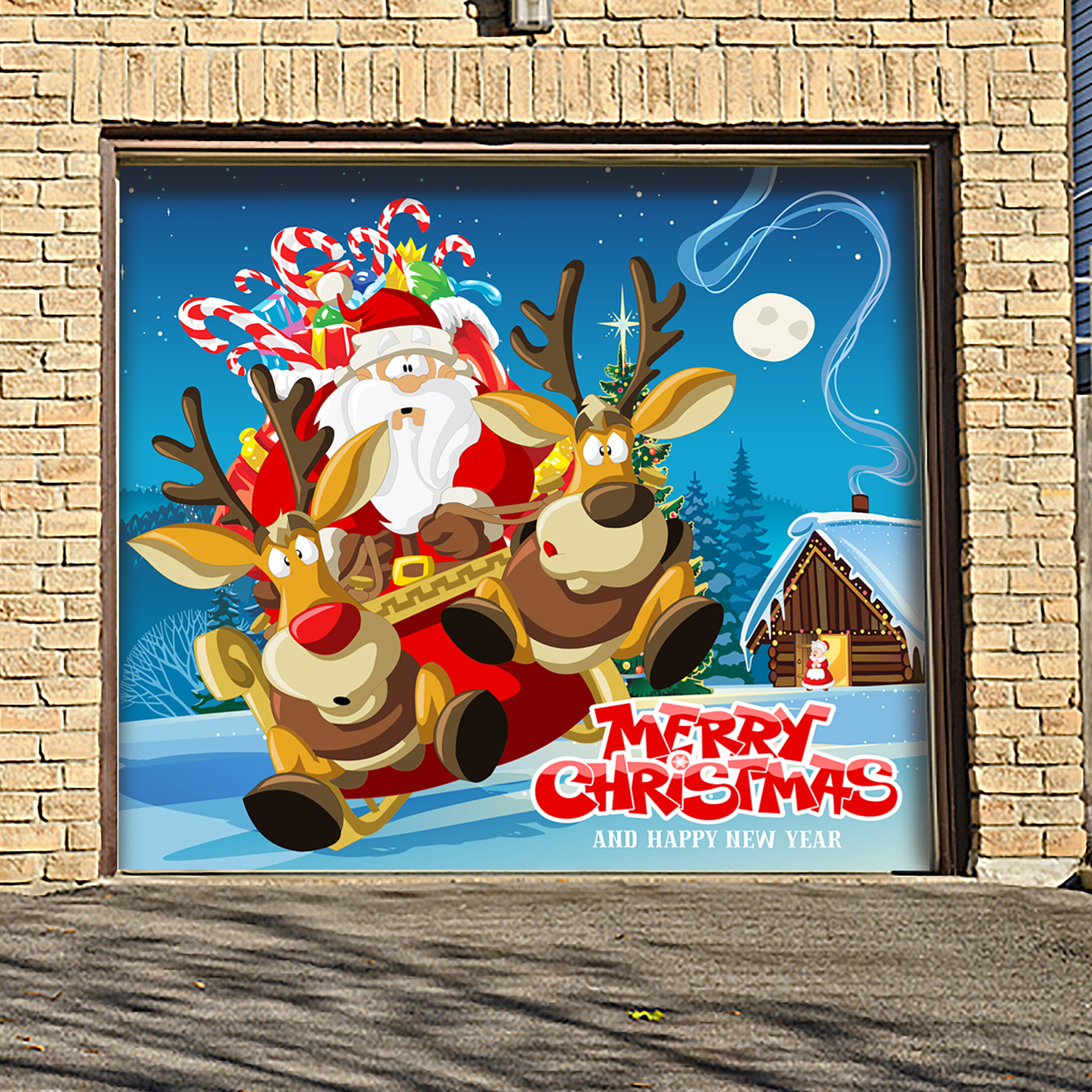 the-holiday-aisle-santa-s-take-off-garage-door-mural-reviews-wayfair