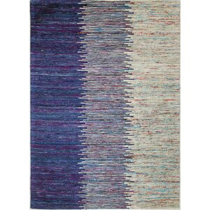 Bohemian Blue & Ivory Area Rug